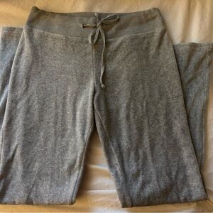 brandy melville velvet grey sweatpants